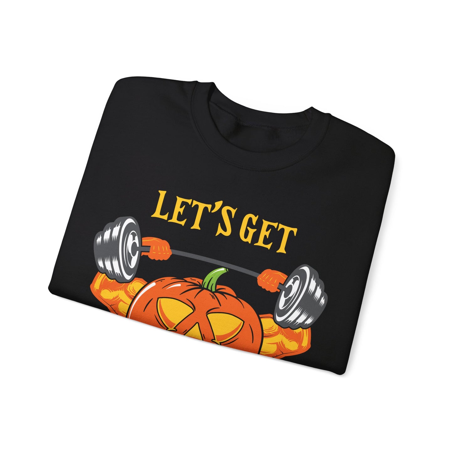 Let's Get Hallow-Ripped Gym Sweatshirt Funny Halloween Sweater Fitness Halloween Sweatshirt Boyfriend Gym Husband Halloween Pumpkin Sweater