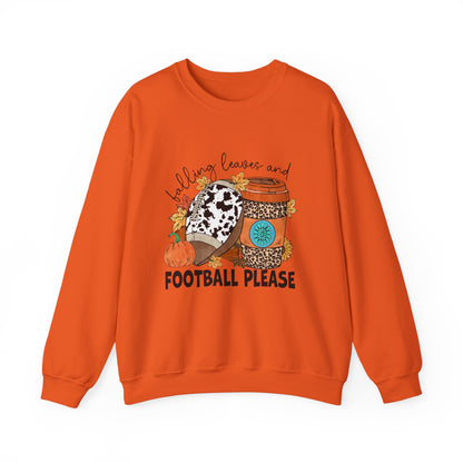 Autumn Leaves And Football Please Sweatshirt Fall Leaves Sweater Fall Football Sweatshirt Fall Vibes Sweater Unisex Fall Shirt Autumn Sweat