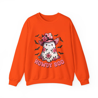 Howdy Boo Ghost Sweatshirt Western Halloween Sweater Pink Boojee Cowgirl Sweatshirt Cute Ghost Cowgirl Pullover Funny Cowgirl Boujee Gift