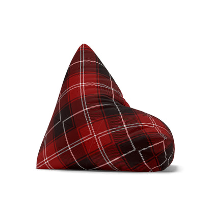 Tartan Bean Bag Chair Cover Red Scottish Aesthetic Home Decor Cross-checkered Beanbag Teens Dorm Bedroom Living Room Games Room Patio Gift