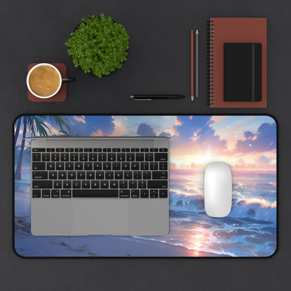 Anime Beach Desk Mat Skyscraper Office Desk Accessoies Manga Fan Mouse Pad Japanese Desk Pad Landscape Large Gaming Mousepad XL Unique Gift