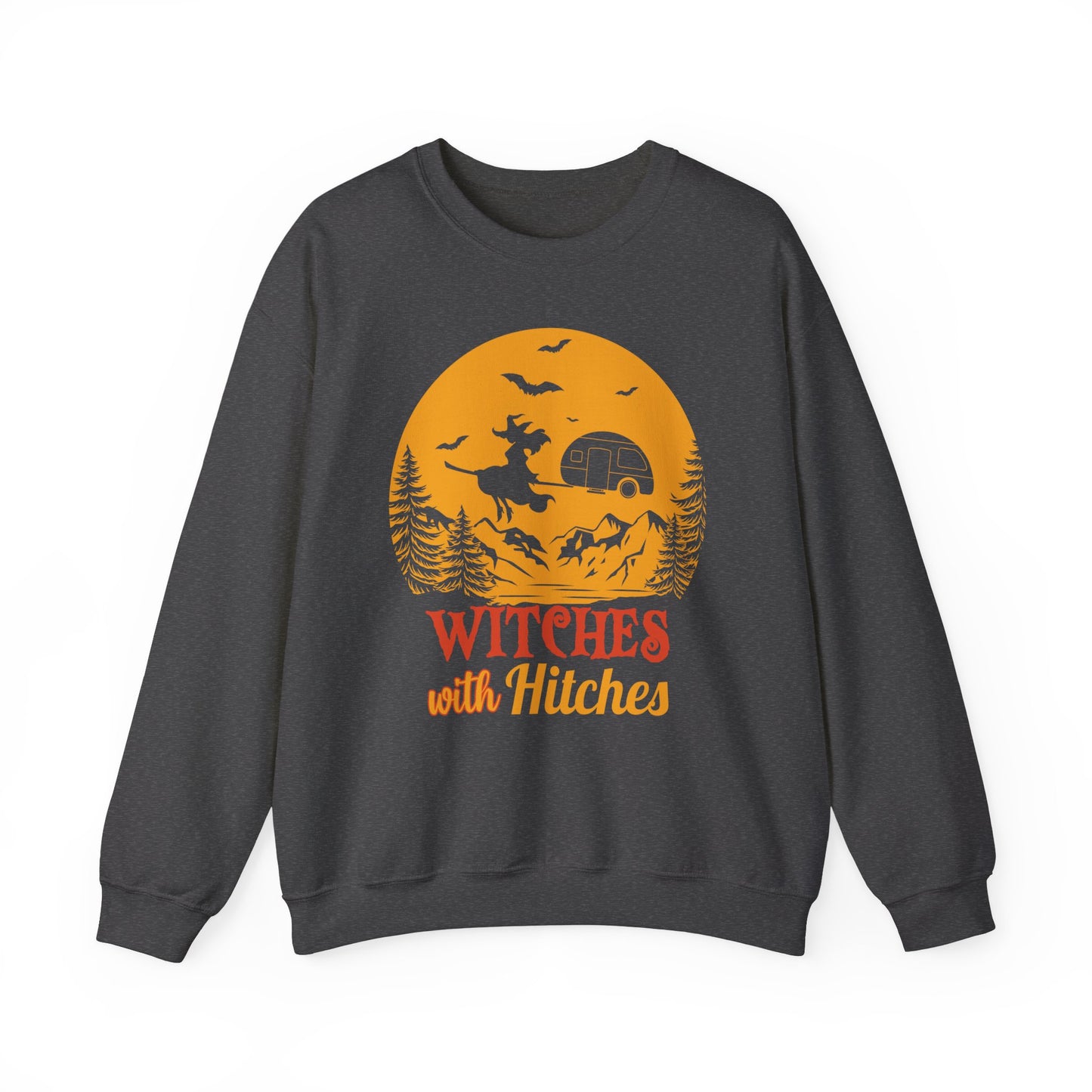 Witches With Hitches Sweatshirt Halloween Campers Life Sweater Adventure Sweatshirt Halloween Camping Crewneck Witchy Pullover Camping Lover