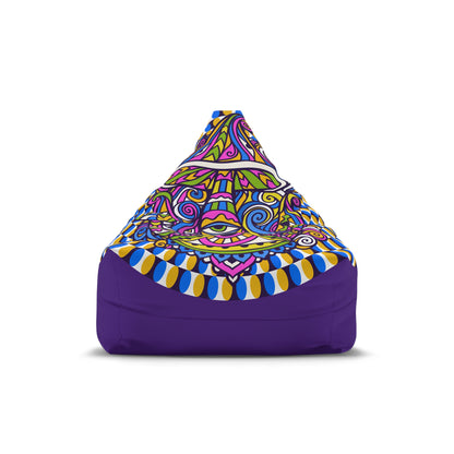 Psychedelic Mushroom Bean Bag Chair Cover Colorful Trippy Funky Home Decor Aesthetic Gift Adults Bedroom Living Room Furniture Gaming Chair