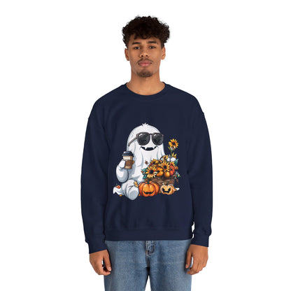 Cute Ghost Sweatshirt Fall Halloween Sweater Bougie Ghost Sweatshirt Coffee Lover Sweater Autumn Boojee Ghost Pumpkin Spooky Season Boo Jee