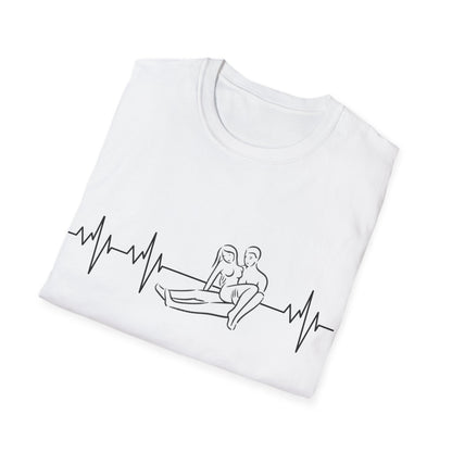 Unisex Heartbeat Kama Sutra T Shirt, Favorite Sexual Pose No.5, Erotic Sexual Desire Couples Gift,Naughty Kinky Adult T-shirt