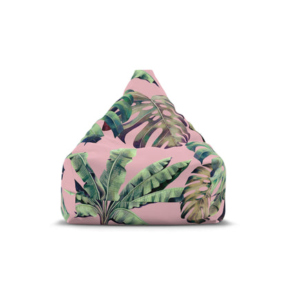 Banana Monstera Leaves Bean Bag Chair Cover Pastel Home Decor Gift Plant Mom Aesthetic Gift New Home Gift Botanical Outdoor Patio Beanbag