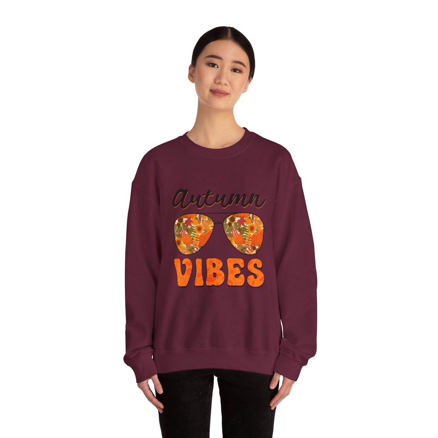 Autumn Vibes Sweatshirt Retro Fall Sweater Autumn Lover Sweashirt Fall Season Apparel Retro Autumn Sweat Fun Autumn Sweater Thanksgiving