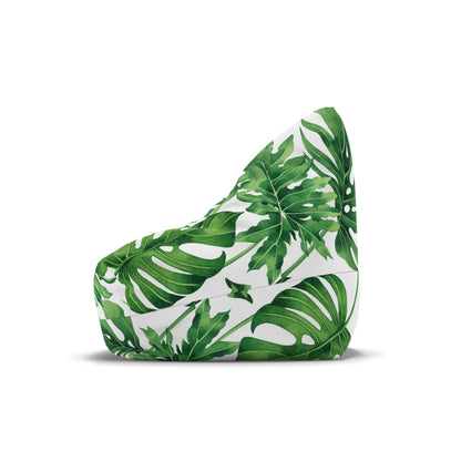 Monstera Bean Bag Chair Cover Green White Nature Home Decor Plant Mom Aesthetic Gift New Holiday Home Gift Botanical Outdoor Patio Beanbag