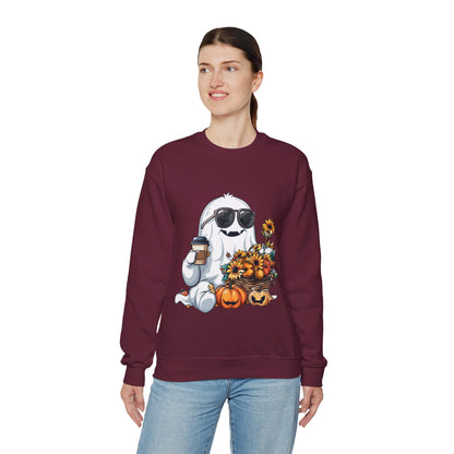 Cute Ghost Sweatshirt Fall Halloween Sweater Bougie Ghost Sweatshirt Coffee Lover Sweater Autumn Boojee Ghost Pumpkin Spooky Season Boo Jee