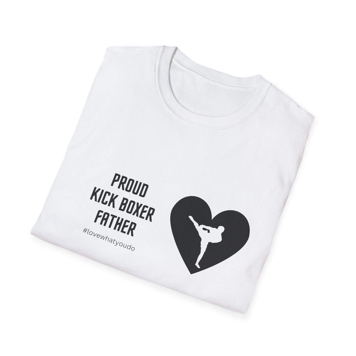 Dad's Profession T-shirt ,"Proud Kick Boxer Father" ,Father's Day Gift,Unique Men's Apparel,Novelty Love Appreciation Tee