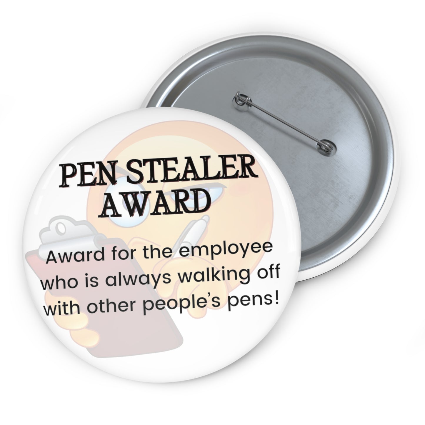 Funny Office Award Pin Button Pen Stealer Award Pin Work Party Funny Coworkers Gift Funny Year End Office Pins Office Badges Employee Xmas