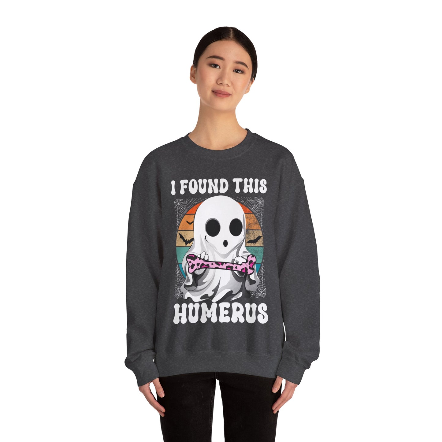 I Found This Humerus Sweatshirt Funny Halloween Sweater Retro Halloween Sweatshirt Funny Halloween Nurse Sweatshirt Nurse Gift Bone Joke