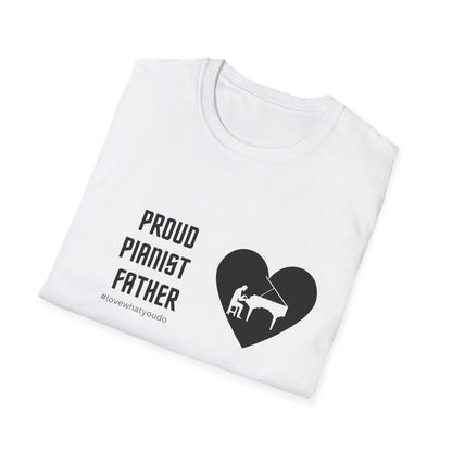 Dad's Profession T-shirt,"Proud Pianist Father",Father's Day Gift,Unique Men's Apparel,Novelty Love Appreciation for Occupation