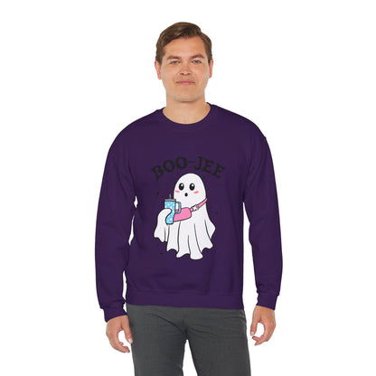 Halloween Boo-Jee Sweatshirt Boujee Ghost Sweater Cute Ghost Halloween Sweatshirt Boo-Jee Funny Halloween Spooky Season Pullover Sweater