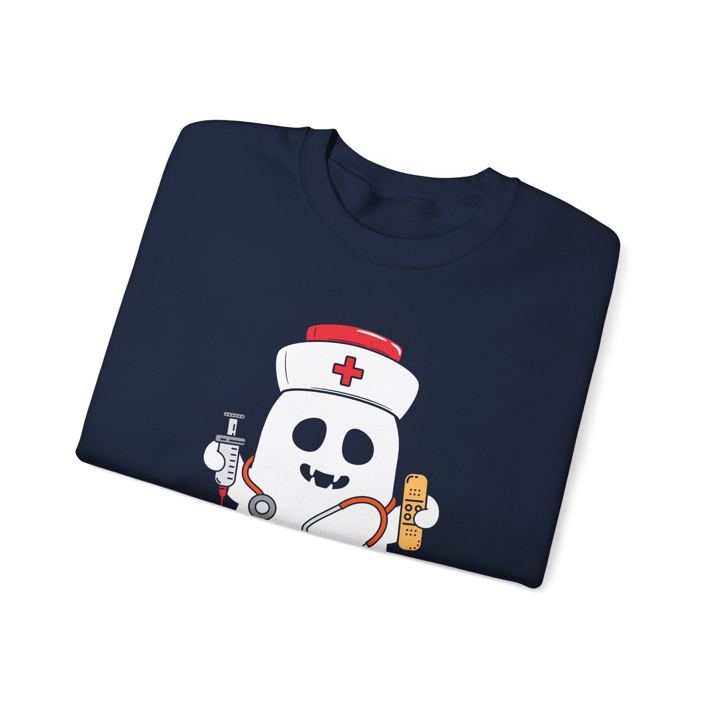 Halloween Nurse Sweatshirt Funny Halloween Sweater Boo Nurse Sweatshirt Cute Nurse Ghost Sweater Spooky Season Apparel Unique Halloween Gift