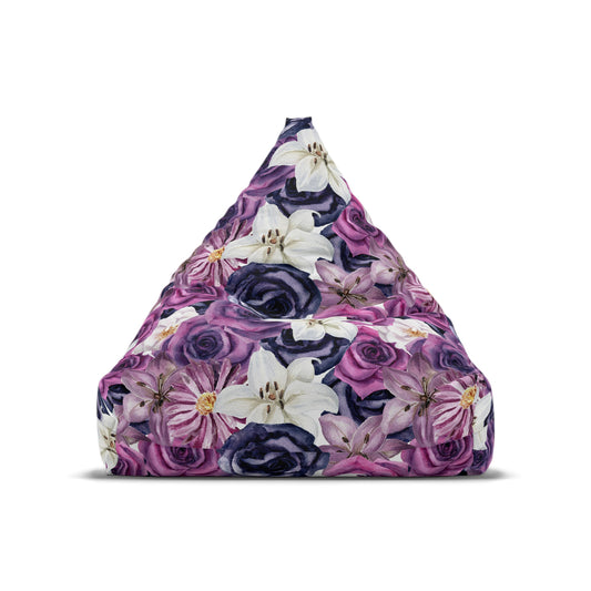 Cottagecore Bean Bag Chair Cover Vintage Rose Beanbag Floral Home Decor Adult Teens Aesthetic New Home Gift Bedroom Living Room Furniture