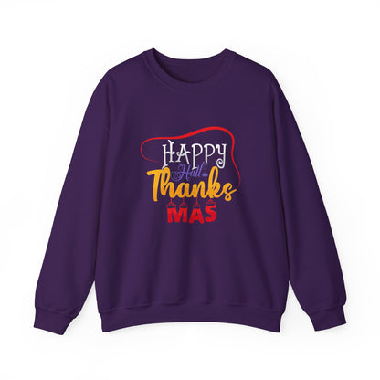 Happy Hallothanksmas Sweatshirt Halloween Sweater Thanksgiving Sweatshirt Christmas Apparel Fall Sweater Holiday Season Outfit Autumn Jumper