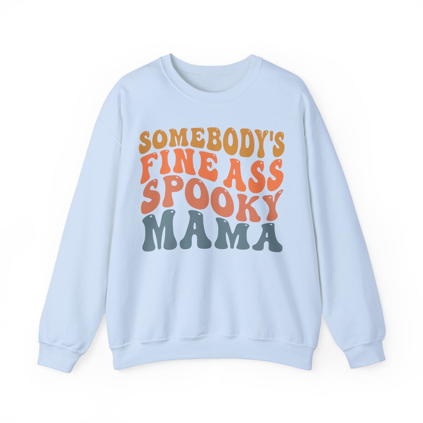 Somebody's Fine Ass Spooky Mama Sweatshirt Funny Halloween Sweater Retro Boho Halloween Mama Sweat Mom Life Apparel Halloween Ghost Mom Gift