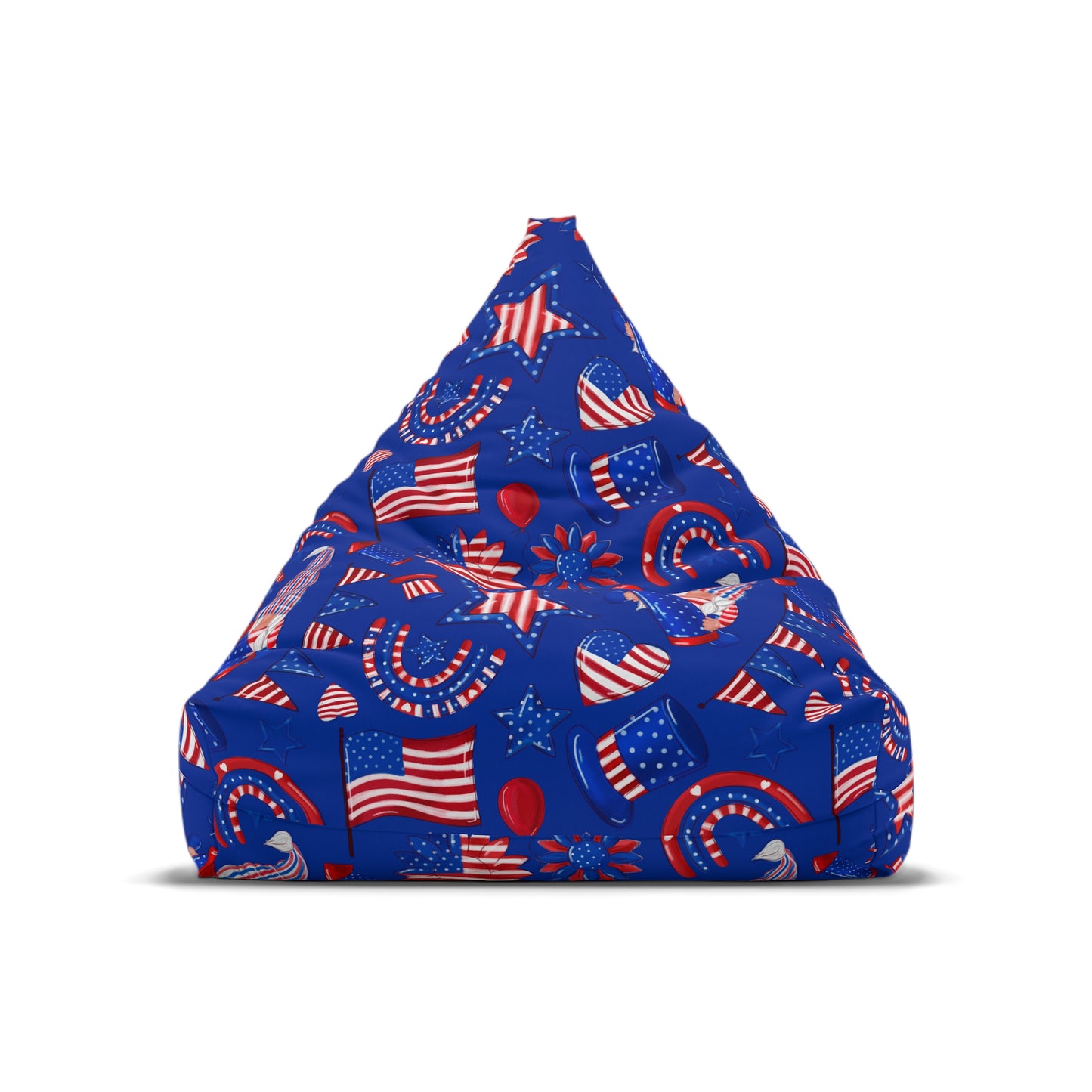 Patriotic Bean Bag Chair Cover Proudly USA American Pride Gnome Decor Aesthetic Home Office Gift Teens Dorm Adult Gaming Beanbag Chair Gift