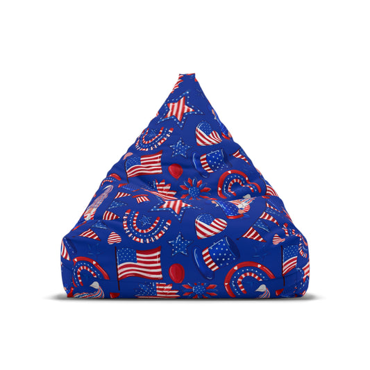 Patriotic Bean Bag Chair Cover Proudly USA American Pride Gnome Decor Aesthetic Home Office Gift Teens Dorm Adult Gaming Beanbag Chair Gift