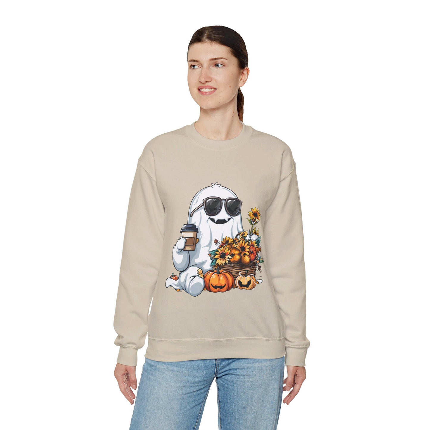 Cute Ghost Sweatshirt Fall Halloween Sweater Bougie Ghost Sweatshirt Coffee Lover Sweater Autumn Boojee Ghost Pumpkin Spooky Season Boo Jee