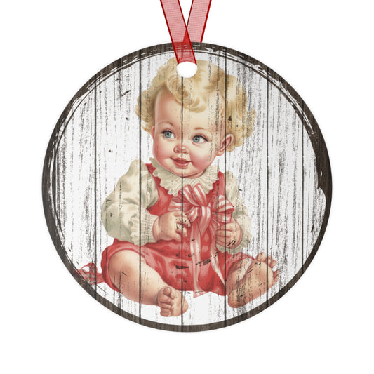 Baby Girl's First Christmas Ornament 1950s Vintage Ornaments 1960s Vintage Xmas Tree Decoration 1970s Vintage Heirloom Keepsake Gift Holiday