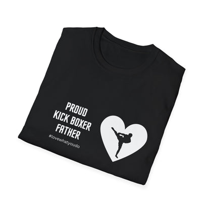 Dad's Profession T-shirt ,"Proud Kick Boxer Father" ,Father's Day Gift,Unique Men's Apparel,Novelty Love Appreciation Tee