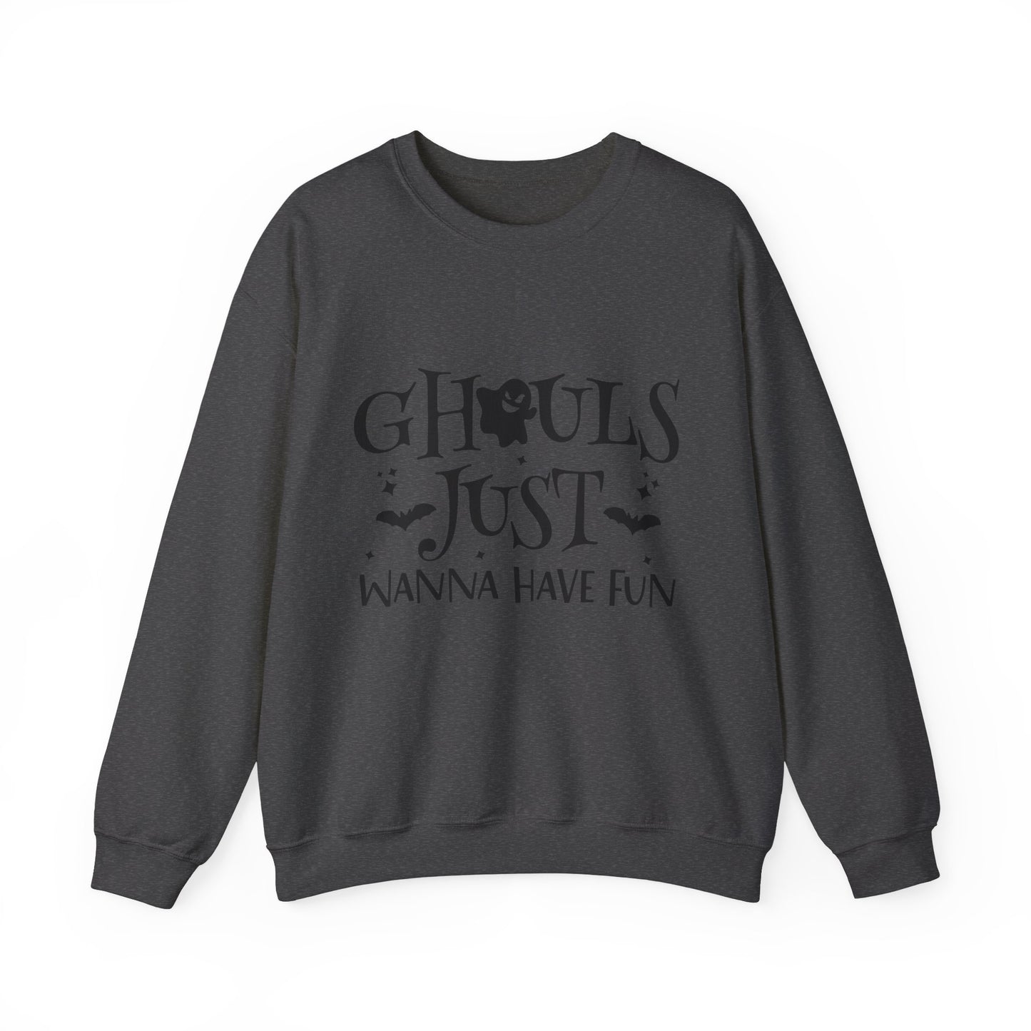 Ghouls Just Wanna Have Fun Halloween Sweatshirt Retro Fall Sweater Spooky Ghost Halloween Apparel Cute Unique Novelty Women Bridemaids Gift