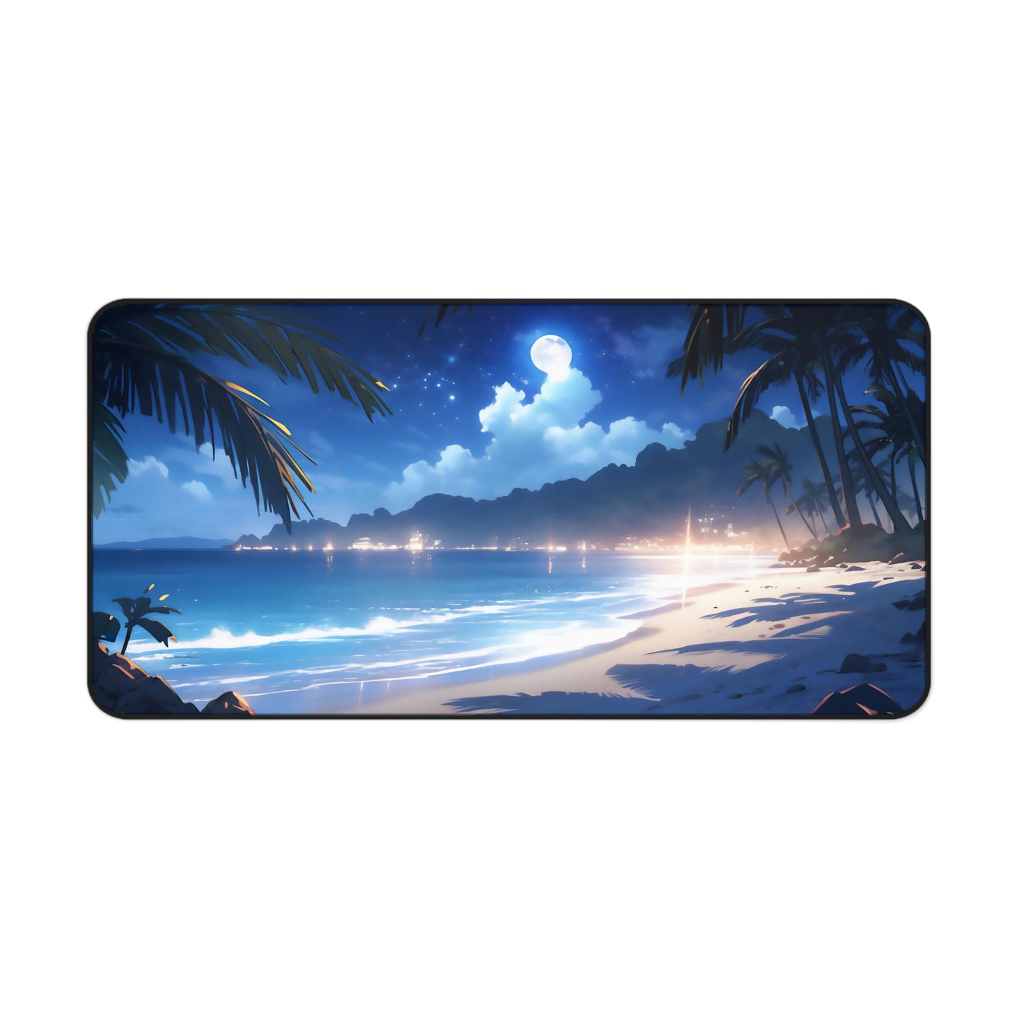 Anime Beach Desk Mat Lofi Office Desk Accessory Manga Lover Mouse Pad Japanese Desk Pad Large Gaming Mousepad XL Unique Gift Idea Anime Fan