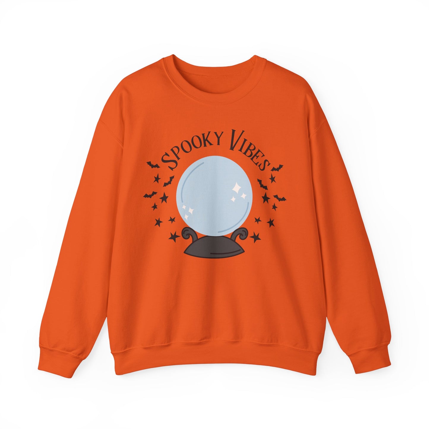 Spooky Vibes Sweatshirt Witches Sweater Crystal Ball Halloween Sweatshirt Witch Vibes Hocus Pocus Sweat Spooky Season Apparel Fall Autumn