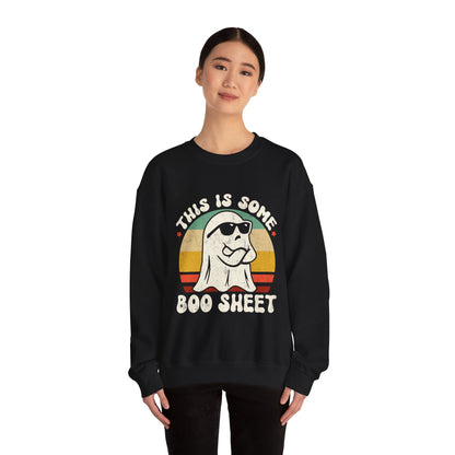 This Is Boo Sheet Sweatshirt Funny Halloween Sweater Retro Halloween Sweatshirt Spooky Season Sweat Halloween Vintage Crewneck Boo Sheet Tee