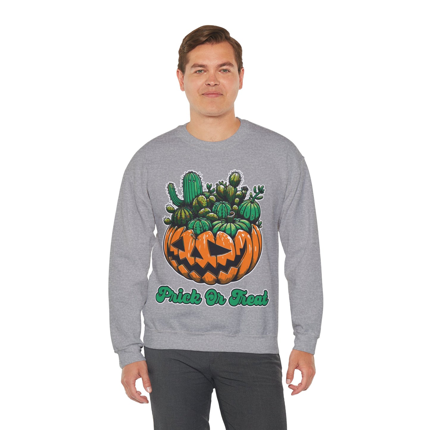 Prick or Treat Sweatshirt Halloween Cactus Succulent Sweater Funny Halloween Unisex Gardener Gift Pullover Sweat Halloween Plant Lover Gift