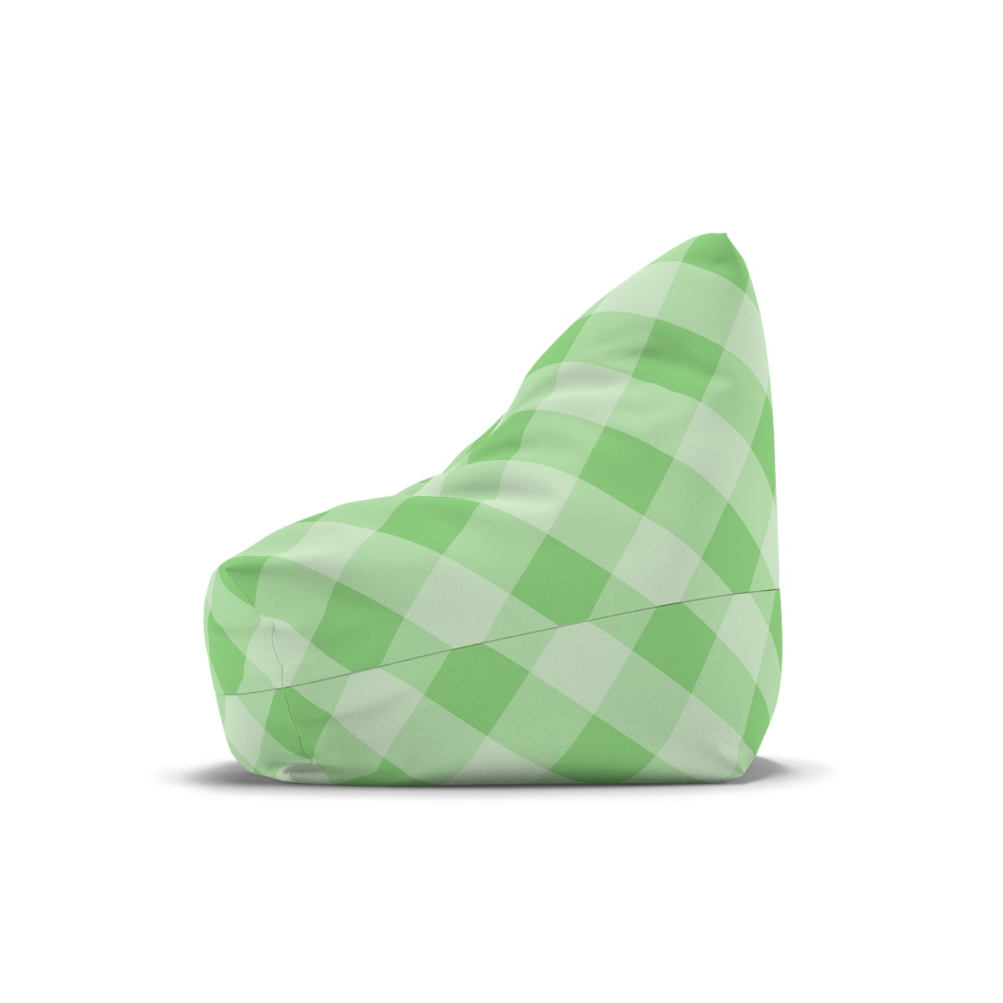 Funky Green Checkered Bean Bag Chair Cover Retro Green Aesthetic Home Decor Whimsy Teens Dorm Beanbag Bedroom Living Room Patio Games Room