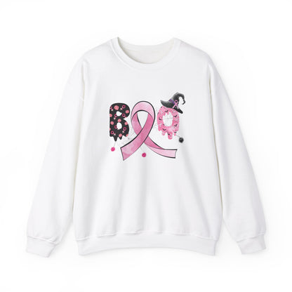 Breast Cancer Boo Sweatshirt Halloween Sweater Cute Breast Cancer Ribbon Halloween Apparel Cancer Warrior Sweat Breast Cancer Survivor Gift