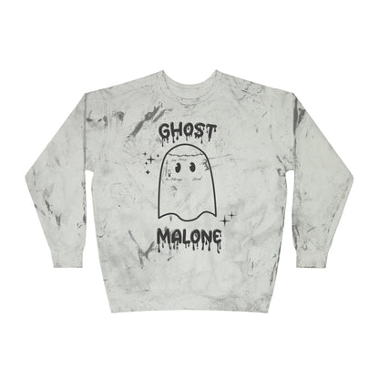 Ghost Malone Sweatshirt Halloween Sweater Cute Ghost Sweatshirt Funny Halloween Outfit Spooky Season Color Blast Sweat Spooky Halloween Gift