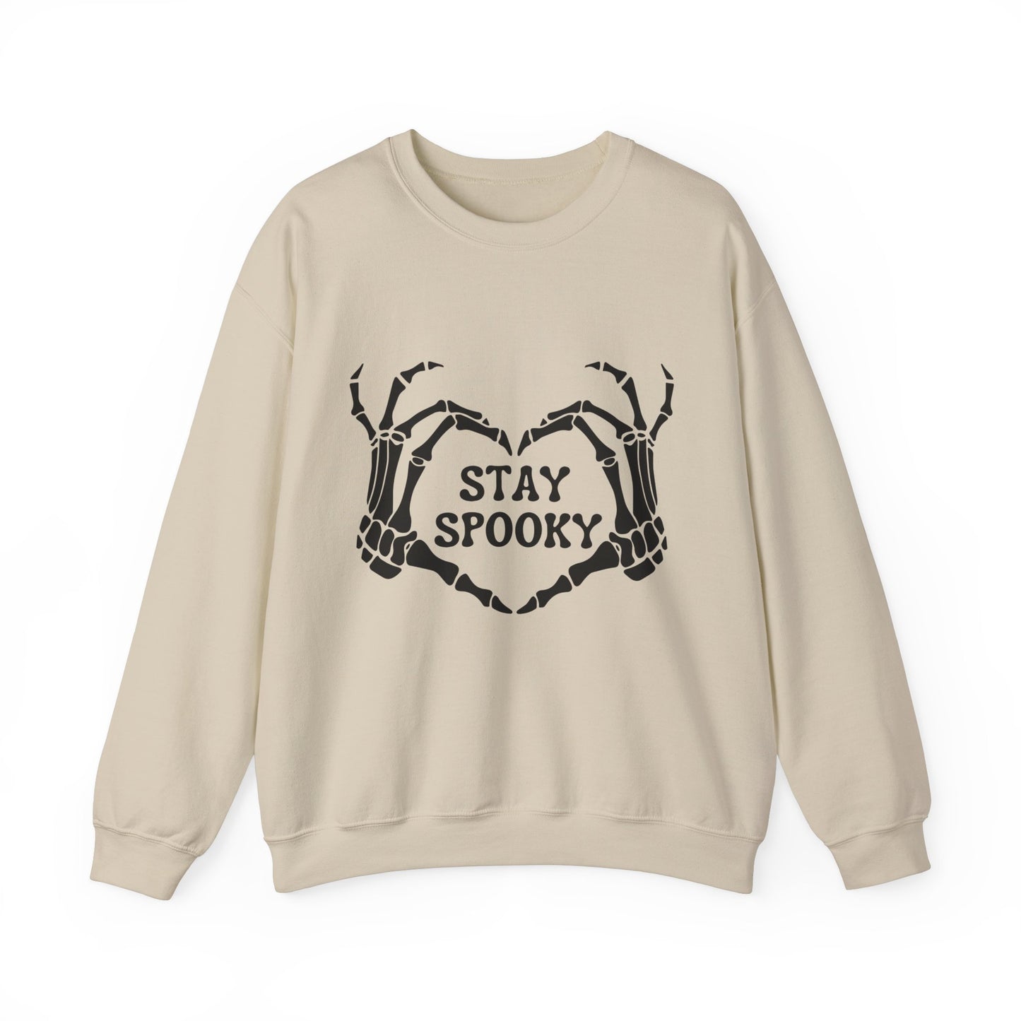 Stay Spooky Sweatshirt Skeleton Sweater Funny Halloween Sweatshirt Spooky Skeleton Hands Halloween Sweater Spooky Season Apparel Retro Fall