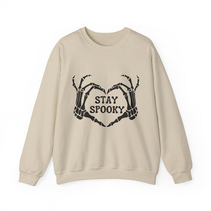 Stay Spooky Sweatshirt Skeleton Sweater Funny Halloween Sweatshirt Spooky Skeleton Hands Halloween Sweater Spooky Season Apparel Retro Fall