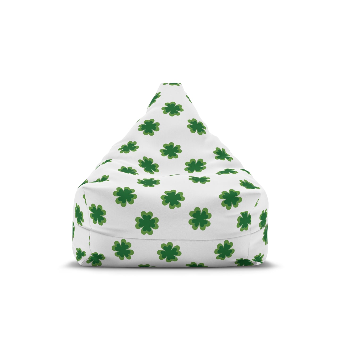 Irish Shamrock Bean Bag Chair Cover St. Paddys Green Clover Party Home Decor Aesthetic Gift Teens Dorm Gaming Beanbag Gift Patio Furniture