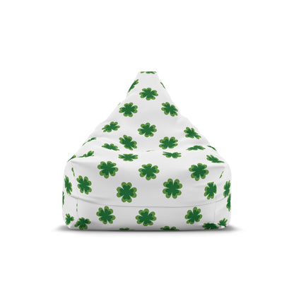 Irish Shamrock Bean Bag Chair Cover St. Paddys Green Clover Party Home Decor Aesthetic Gift Teens Dorm Gaming Beanbag Gift Patio Furniture