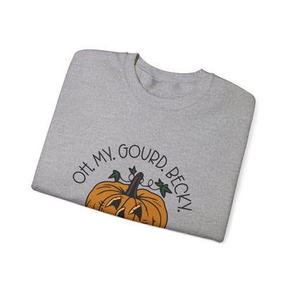 Oh My Gourd Becky Sweatshirt Funny Fall Sweater Friendsgiving Sweatshirt Cute Thanksgiving Sweater Autumn Aesthetic Apparel Fall Pun Sweater