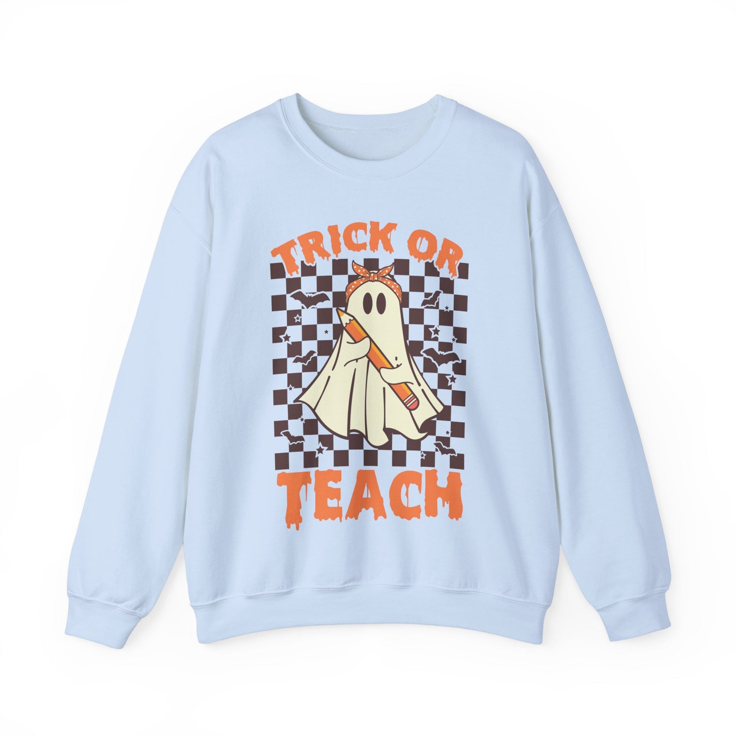 Trick or Teach Sweatshirt Funny Halloween Teacher Sweater Spooky Teacher Sweatshirt Vintage Halloween Teacher Sweat Retro Halloween Teacher