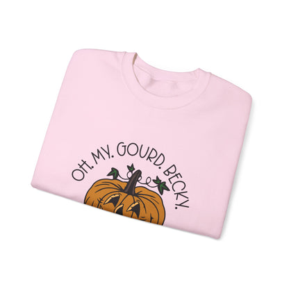 Oh My Gourd Becky Sweatshirt Funny Fall Sweater Friendsgiving Sweatshirt Cute Thanksgiving Sweater Autumn Aesthetic Apparel Fall Pun Sweater