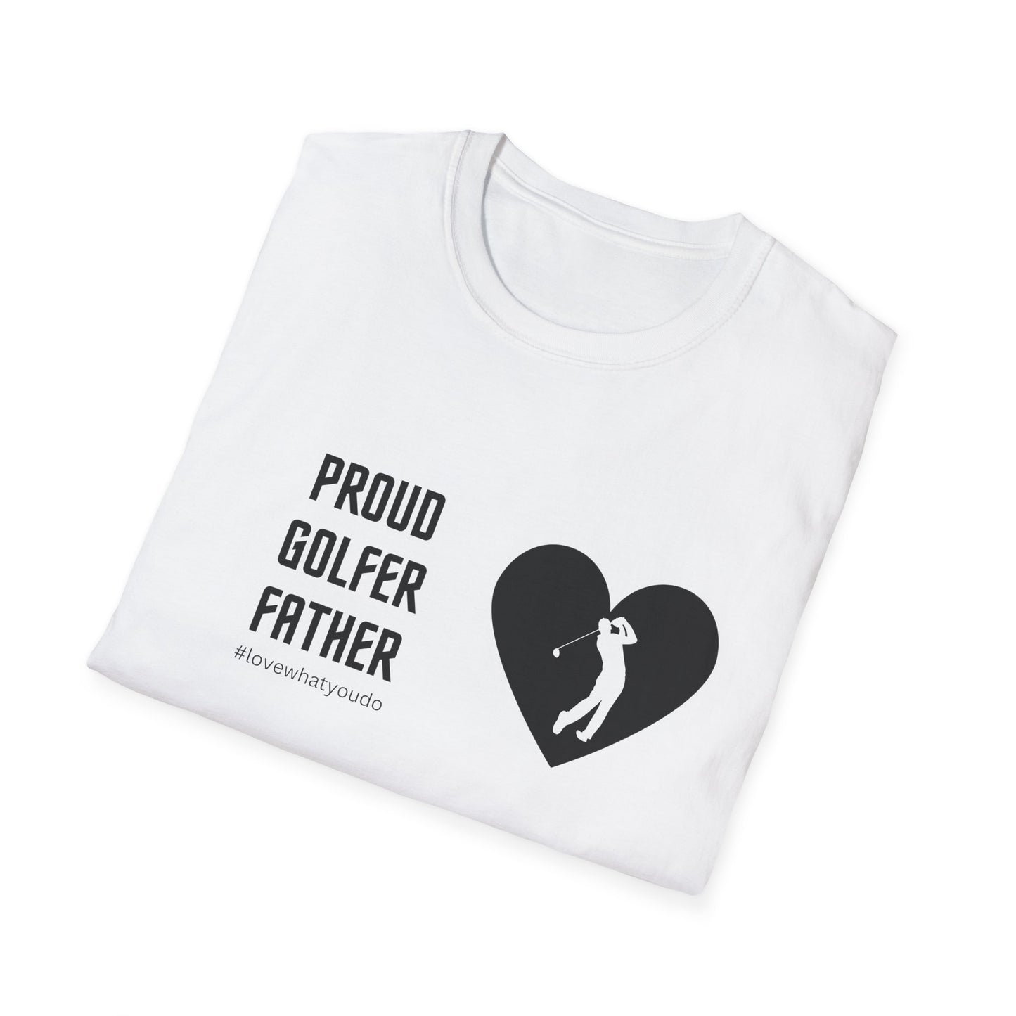 Dad's Profession T-shirt, "Proud Golfer Father",Father's Day Gift,Unique Men's Apparel,Novelty Love Appreciation Occupation Tee