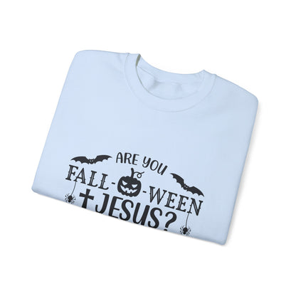 Are You Fall-O-Ween Jesus Sweater Christian Sweatshirt Fall Religious Sweater Matthew 4:19 Bible Verse Sweatshirt Falloween Jesus Halloween