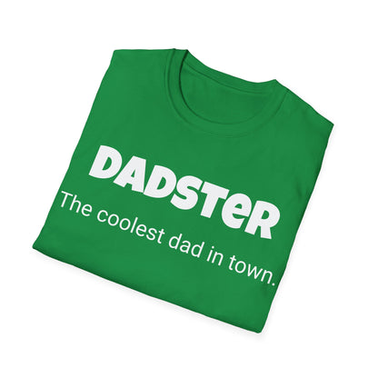 Funny Dad's Mens Softstyle T-shirt, "Dadster", Father's Day Gift, Tee for Him, Adult Humorous Unique Novelty Apparel Present