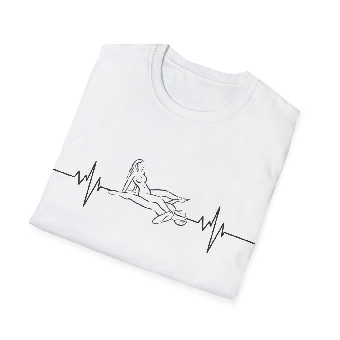 Unisex Heartbeat Kama Sutra T Shirt, Favorite Sexual Pose No.51,Erotic Sexual Desire Couples Gift,Naughty Kinky Adult T-shirt