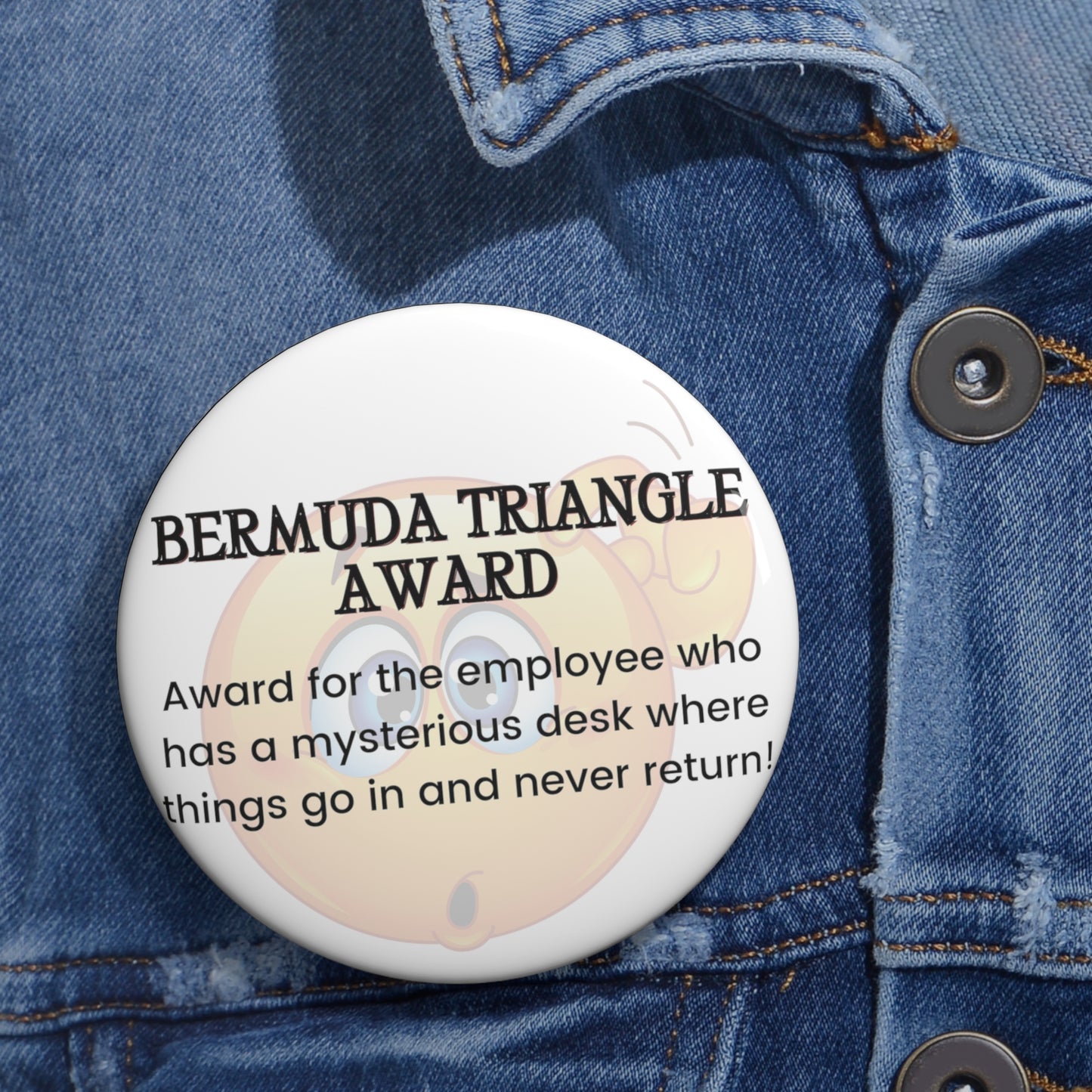 Funny Office Award Pin Button Bermuda Triangle Award Pin Work Party Funny Coworkers Gift Funny Year End Office Pins Office Badges Employee