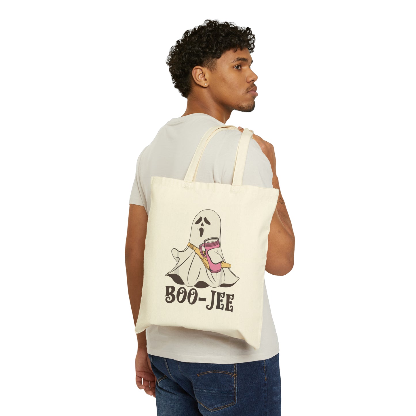 Boo Jee Bag Halloween Ghost Tote Bag Boo Canvas Bag Boo-Jee Trendy Bag Spooky Ghost Bag Spooky Season Chic Ghost Tote Bag Spooky Vibes Tote