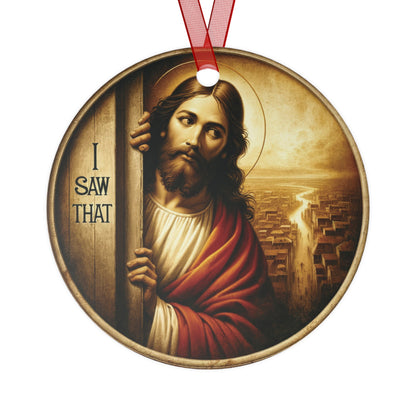 Jesus I Saw That Funny Christmas Ornaments Jesus Meme Gag Gift Secret Santa Gift Exchange White Elephant Gift Family Friends Coworkers Gift