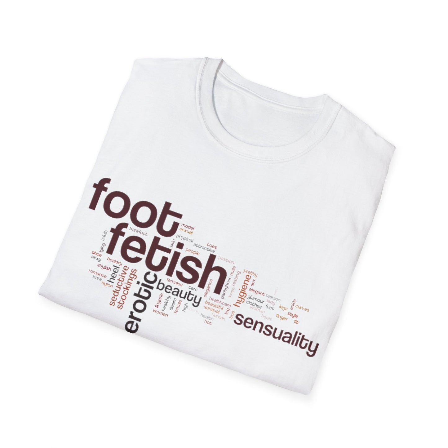 Unisex Foot Fetish Word Cloud T-Shirt, Podophilia t shirt, Erotic Foot Licker, Feet Worship Gift,Naughty Kinky Foot Lover Tee